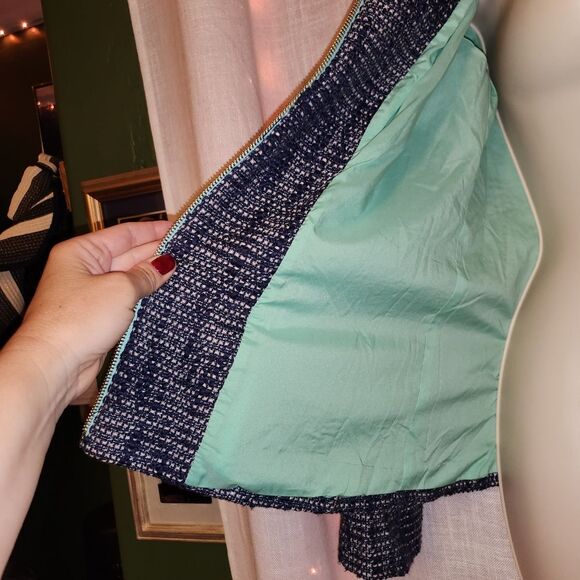 Sail to Sable Blue Blazer with Flared Sleeves - Picture 6 of 14